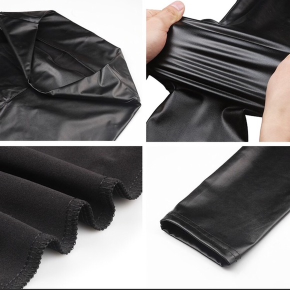 Faux leather leggings - Picture 4 of 7